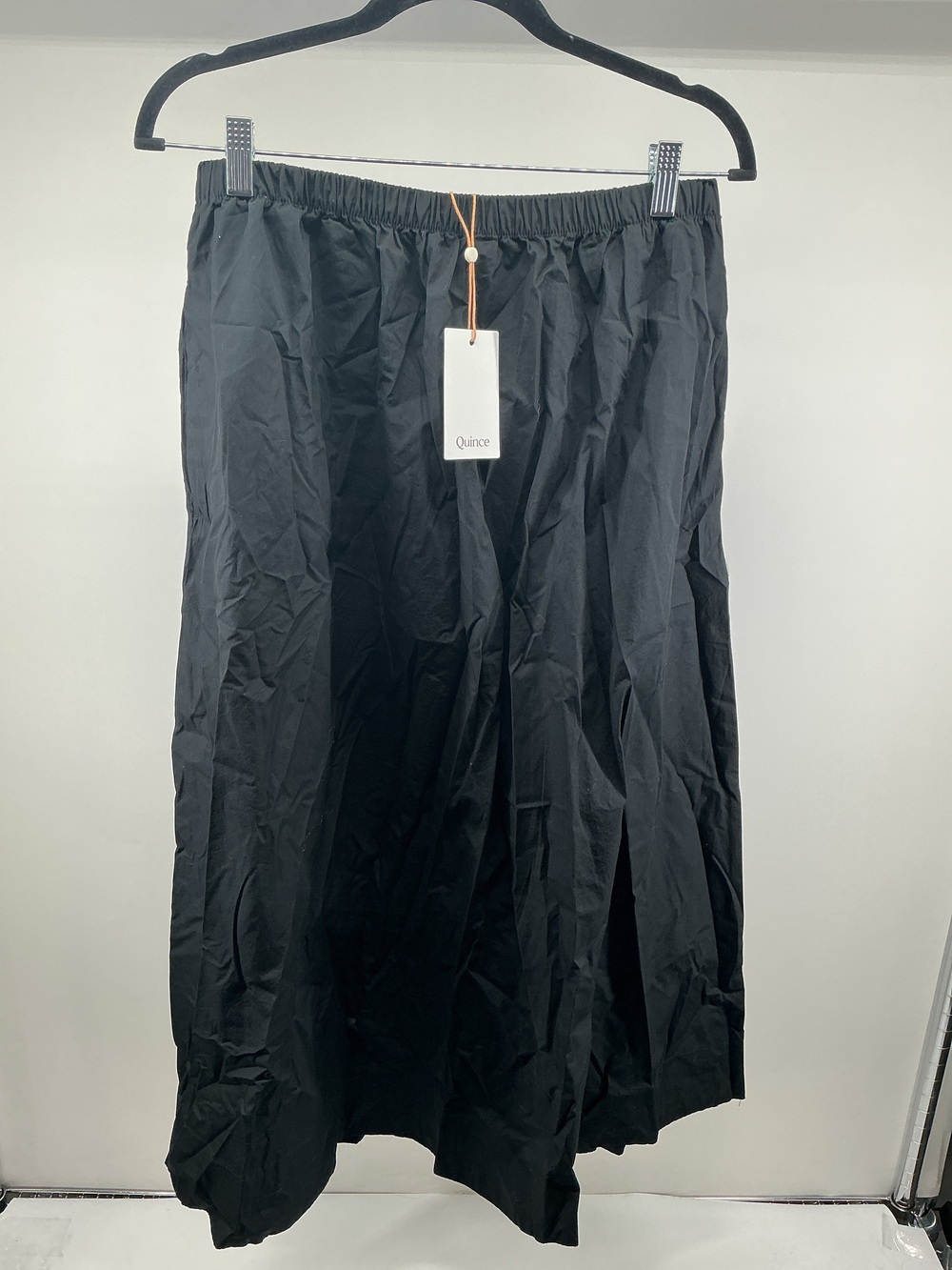 100% Organic Cotton Poplin A-line Maxi Skirt